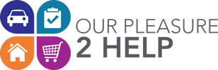 Our Pleasure 2 Help logo